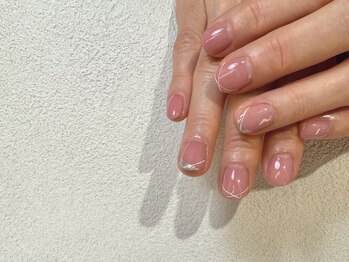 オーク 戸塚(OAK)/上品ピンクラインアート