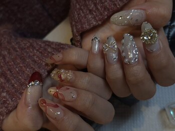 モク(moqu.)/バレンタインネイル