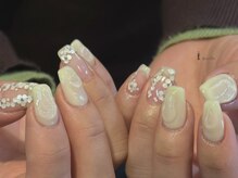 アイネイルズ 吉祥寺店(I nails)/アイボリーホログラムネイル