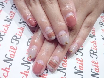 ネイル リッチ(Nail Rich)/ストレートフレンチ☆