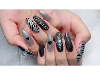 クリア(Clear)/ブラック×シルバー