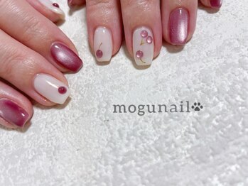 モグネイル(Mogunail)/3.4月定額A /さくらんぼネイル