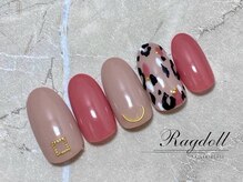 ネイルアンドアイラッシュ ラグドール 東海大学前店/【秋キャン】アニマル柄ネイル