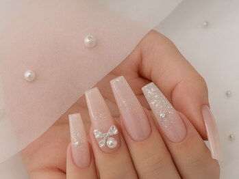 ムートンネイル 大阪梅田店(MOUTON NAIL)/シンプルワンホンネイル