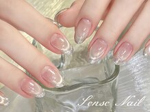 センスネイル(Sense Nail)/マグネットネイル ラメフレンチ