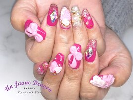 【自爪ネイル】ピンクネイル