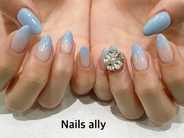 フラワー×ビジュー×オーロラ