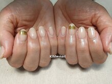ケイアイエムネイル(KIM nail)/ヌーディー×ワンポイント