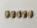 ニュアンスネイル　鉱物ネイル
