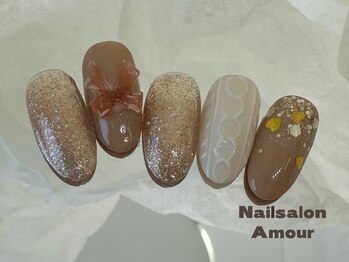 キラキラ秋のネイルコース¥7980