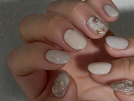 ＊ベージュニュアンスネイル＊