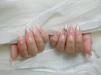 ハルネイル(Haru Nail)の写真/≪NEW　OPEN☆≫美フォルムの《長さだし》持ち込みデザイン120分/お得な【学割U24】クーポンも有り◎