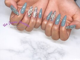 【ロングネイル】シンプルネイル