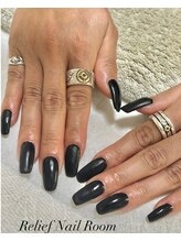 リリーフネイルルーム(RELiEF NAiL ROOM)/マットブラック