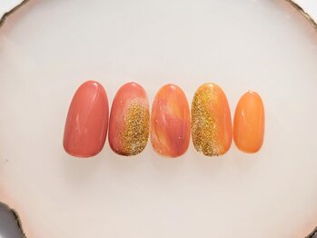 ネイルサロン フローリア(nail salon Florir)/ニュアンス×ラメ