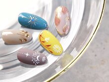 エヌアット 新宿西口(n@nail)/2本手描きアートコース