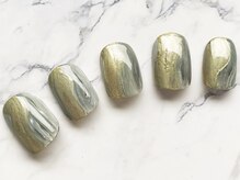 ベアー(Bare)/ニュアンスグレー×ゴールド