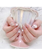 ノルネイル(nol nail)/レース×リボンガーリーネイル♪