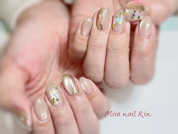 アリサネイル(ALISA NAIL)/ゆるふわ上品定額デザイン