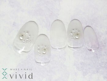メイクプラスネイル ヴィヴィッド(MAKE+NAIL vivid)/*冬ブライダルネイル*