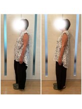 隠れが美容整体ウェルネ 糟屋院/55歳　61.5kg→54.7kg -6.8kg