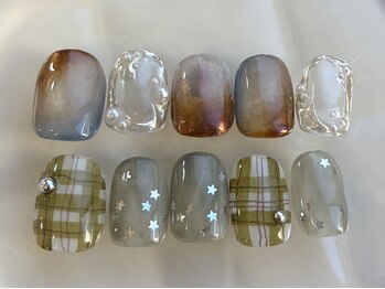 アイネイルズ 池袋店(I-nails)の写真/短い爪にも似合うデザイン♪Nuance Collection初回￥8500(オフケア込)/再来￥9000(オフ代別途)[池袋]
