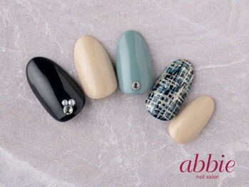 ネイルサロン アビー 宮益坂店(abbie)/ネイビーツイード◇¥11825