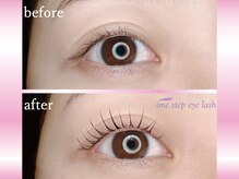 ワンステップ アイラッシュ(one step eyelash)/デザインまつ毛パーマ　Uカール