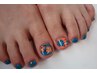 パラジェル/フットネイル親指アート付き/gel pedi with art　¥12000→10000