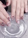 長堀橋限定☆バレンタインネイル