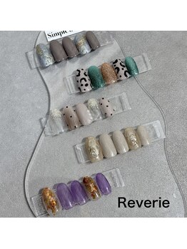 レヴェリー(RIVERIE)の写真/【カラー変更OK！】デザインに迷われている方・ネイルが初めての方にも◇丁寧な施術でモチの良いネイルに☆