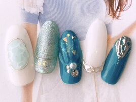 貝殻ネイル¥7980