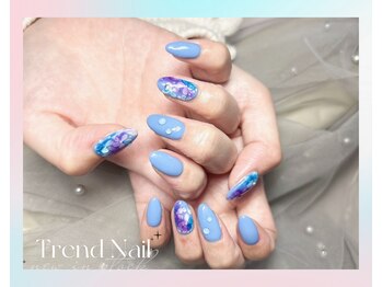 トレンドネイルスタジオ(Trend Nail Studio)/押し花主役のシンプルデザイン