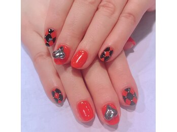 オレンジ×ブラック