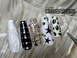 ネイビーブルートレンドネイル