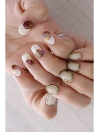 ＊水彩＊囲みミラー＊