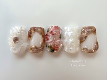 ヨロ(YOLO)/凹凸春ネイル/高尾指名限定