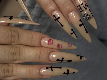ケセラセラ ネイル(quesera.sera.nail)の写真/NEWOPEN【ジェルチップ長さ出し10本★デザイン込み¥7000】すらっとした指先で叶える憧れ美フォルム♪