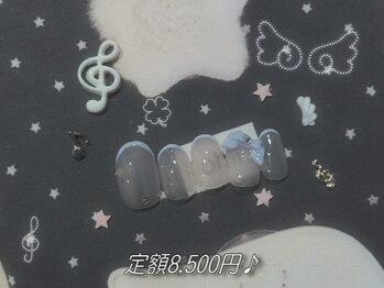 mimi.nail 吉祥寺 ウィッシュコア/バレエコア/長さだし/持ち込み/ガーリー/フィルイン/mimi course8,500円♪