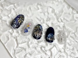 【26‘8月限定】 花火ネイル