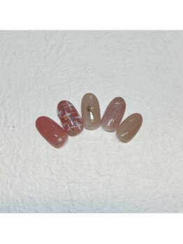 甘いツイードデザイン