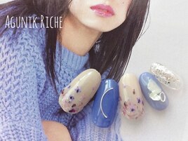 【押し花ネイル】