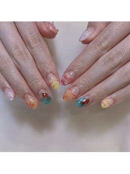 リジョイスヘア エン(REJOICE hair EN)/夏ネイル