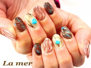 ラメール(La mer)/秋色ニュアンスネイル★ 8800円