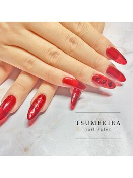 ツメキラ(TSUMEKIRA)/シンプルスカルプネイル