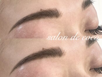 サロンデココ(salon de coco)の写真/【美眉毛WAX¥3450】アイブロウWAX&スタイリングで垢抜け顔に☆ハリウッドブロウリフトもおすすめ◎