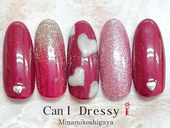 キャンアイドレッシー 南越谷店(Can I Dressy)/ハート大好きネイル