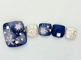 フット★キラキラ★雪の結晶