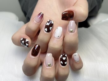 カナネイル(KANA.nail)/持ち込みバレンタインネイル