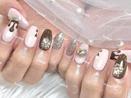 バレンタインネイル